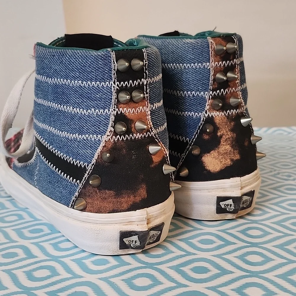 Vans SK8-Hi Tartan Daze Sneakers kids 4 or women's 5.5